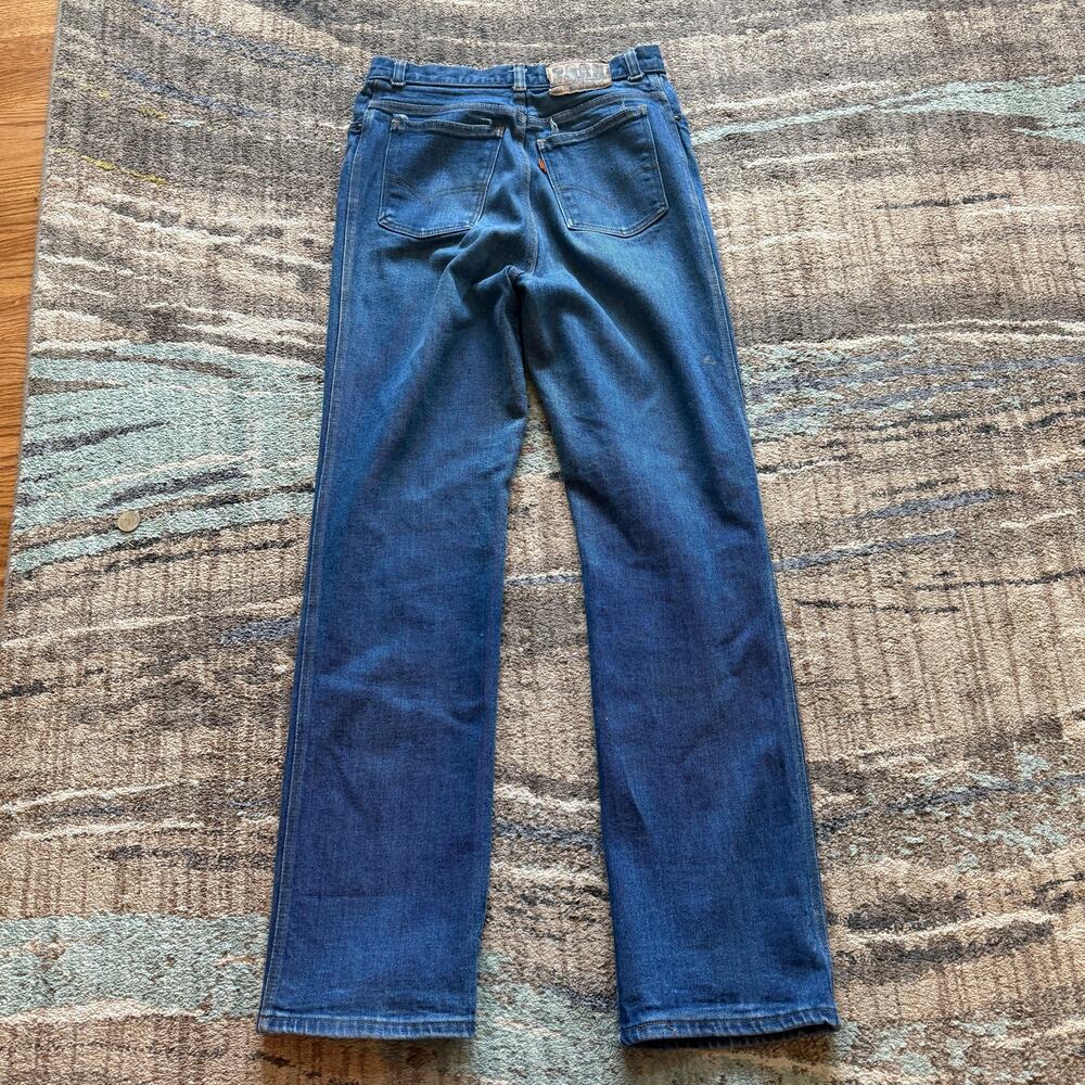 Men's Vintage 70's Levi's Orange Tab 573 High Rise Denim Blue Jeans Sz 30 x 32 - Picture 3 of 11